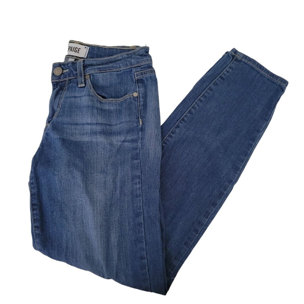 Paige Verdugo Ankle Jeans Womens Size 25 Skinny Low Rise Medium Wash Denim Pants
